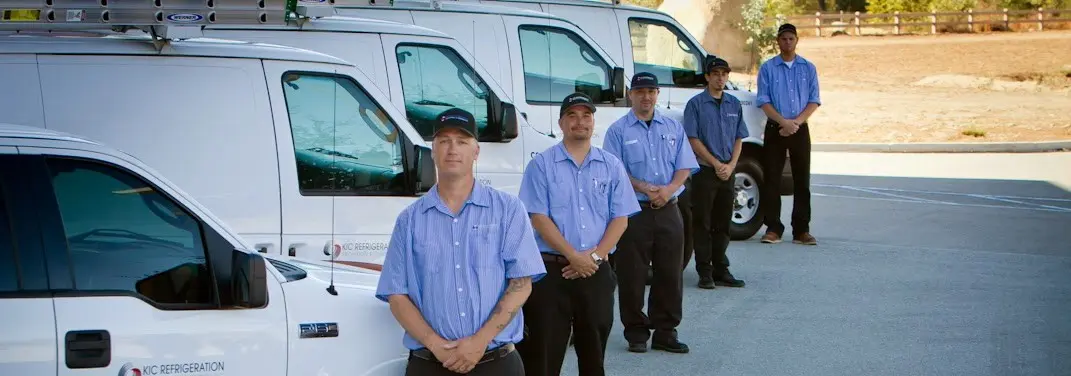 KIC Refrigeration crew ready for Mini Split Repair jobs across Orange Cove